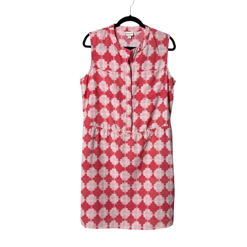 Merona Pink Geometric Sleeveless Midi Dress